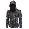 Destroyed Pocket Decoration Hoodie - CARBON GRAY S