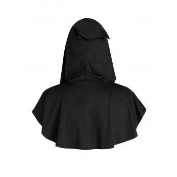 

Halloween Bowknot Hooded Mini Cape, Black