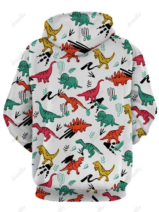 dinosaur print hoodie