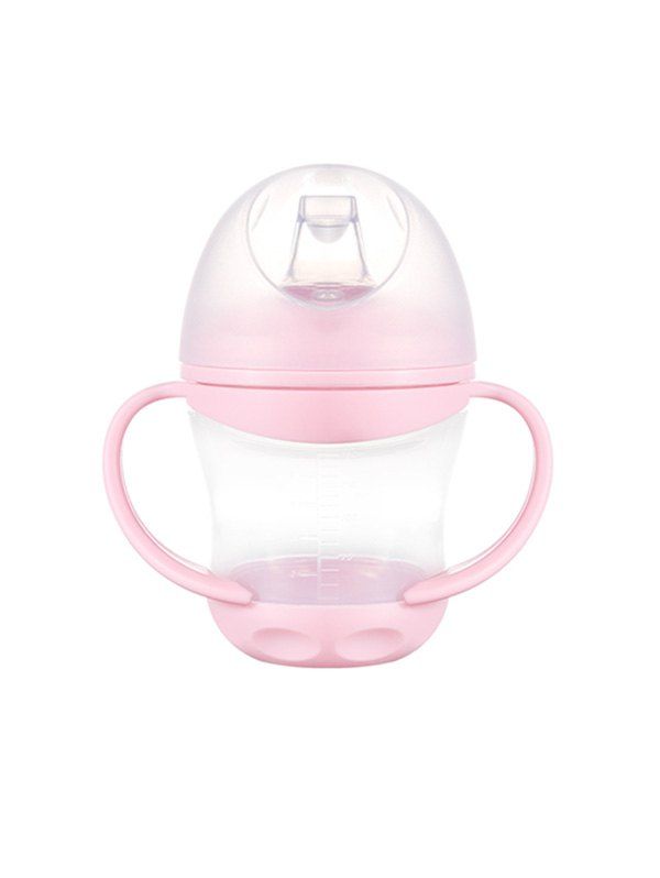 

160 ML Duckbilled Shape Covered Drink Cup Baby Water Bottle, Pig pink