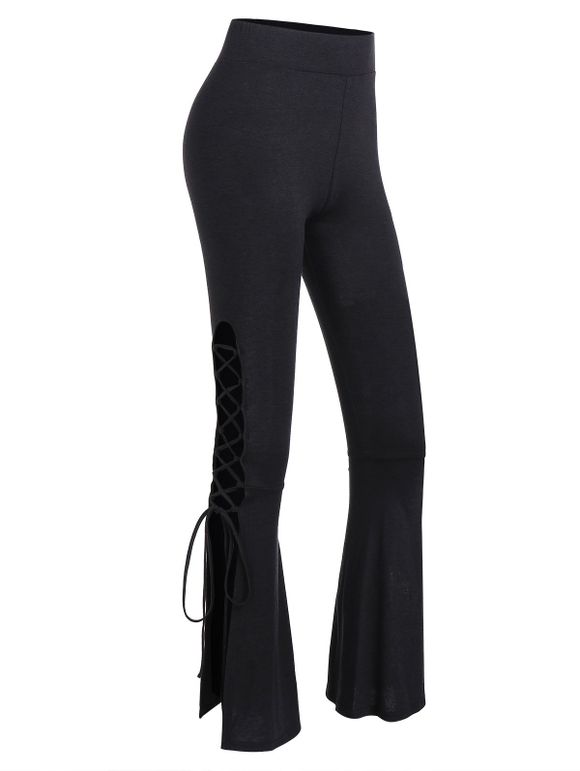 Pantalon de Cloche à Lacets - Noir 2XL