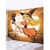 Tapisserie Murale d'Halloween Sorcière Imprimée - multicolor A 230*180CM