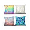 Taie d'Oreiller Motif 3D Géométrique 4 Pièces - multicolor H 