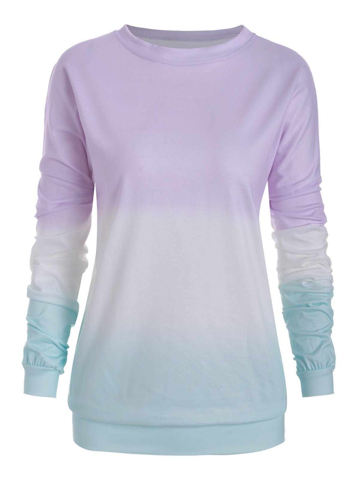 

Plus Size Dip Dye Drop Shoulder Sweatshirt, Mauve