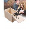 Boîte araignée en bois Halloween horreur jouet tricky - Blanc Chaud 
