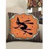 Housse de Coussin Décorative Motif Thème d'Halloween - multicolor A W18 X L18 INCH