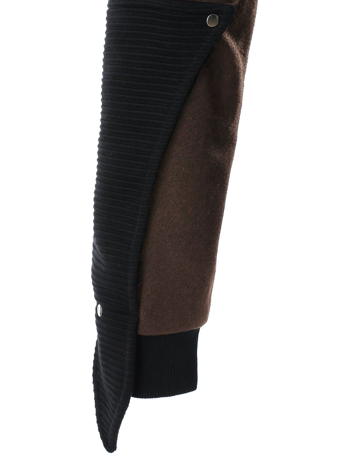 [34% OFF] 2020 Rivet Long Sleeve Drawstring Hoodie In COFFEE | DressLily