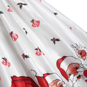 

Plus Size Christmas Santa Claus Vintage Flare Dress, Deep sky blue