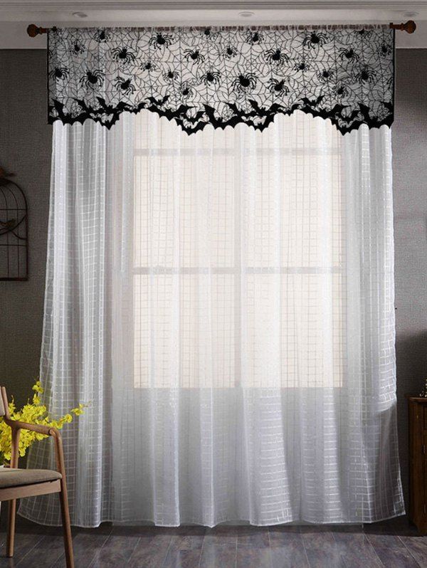 45 Off 2020 Halloween Lace Bat Pattern Curtain Lampshade