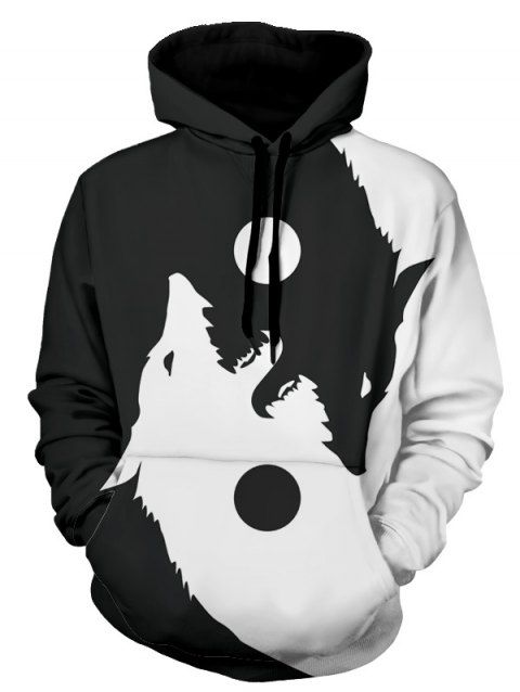 mens wolf hoodie