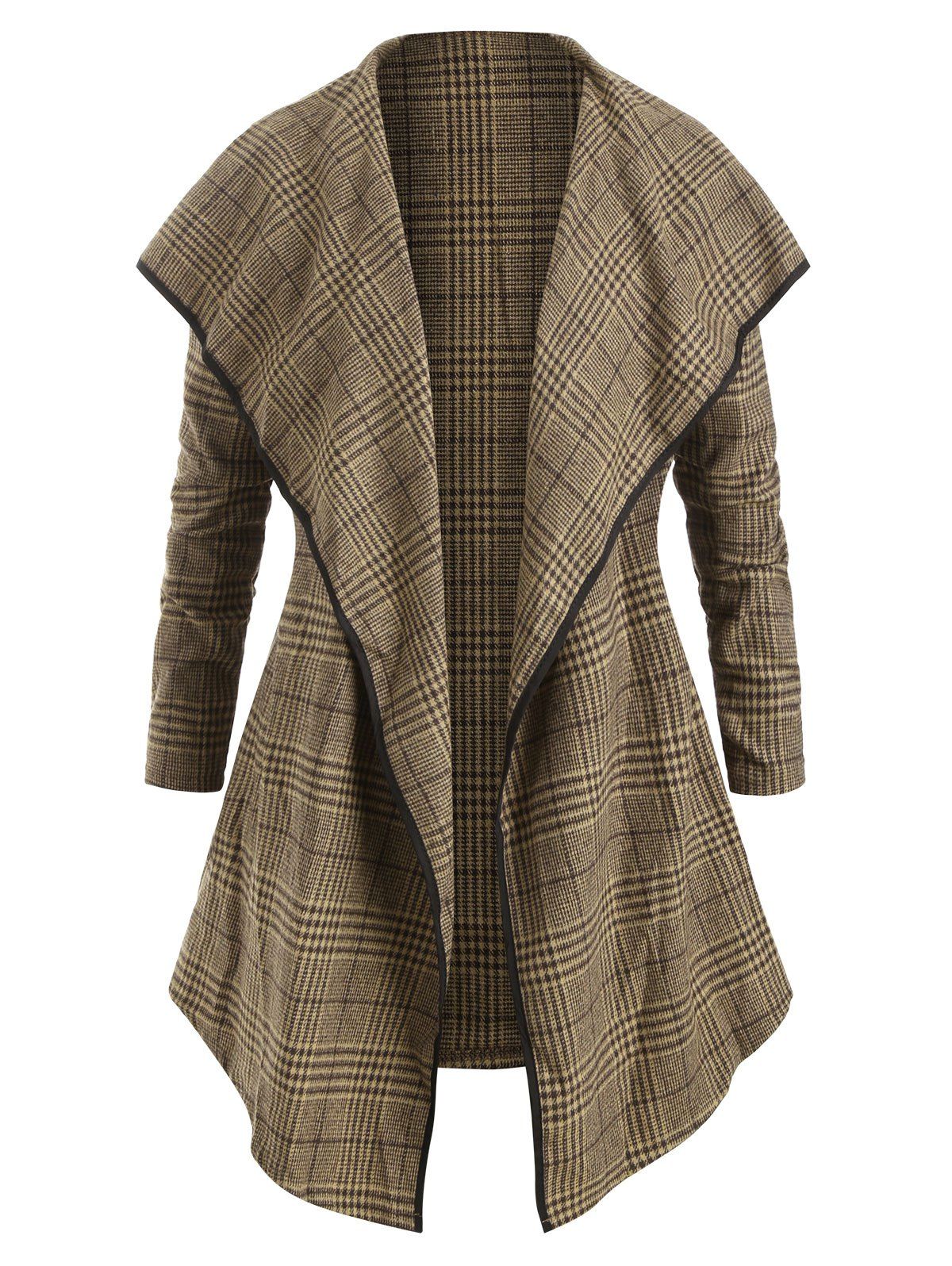 plus size asymmetrical coat