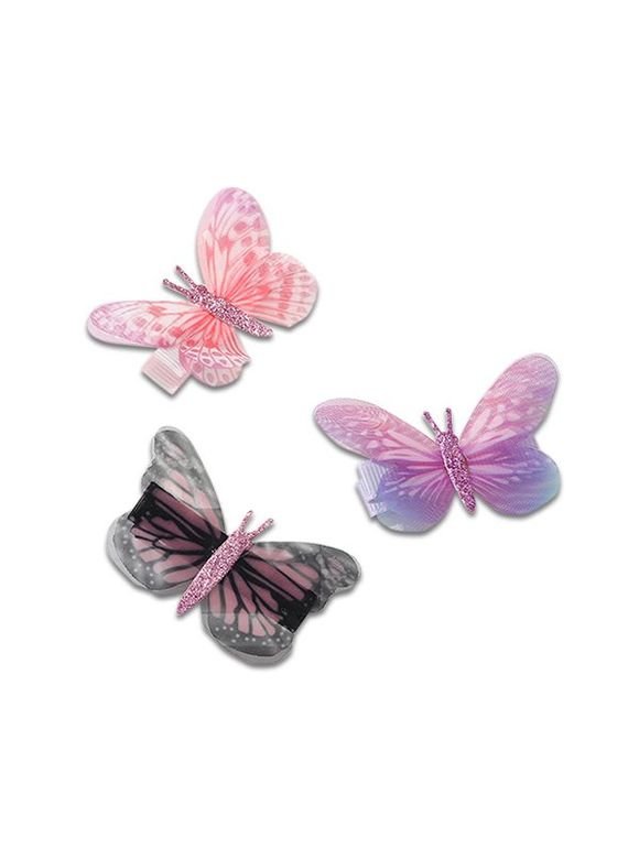 Ensemble d'Epingle à Cheveux Elégant Papillon Design - multicolor 