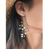 Tree Branch Pattern Pearl Decorate Dangle Earrings - WHITE 