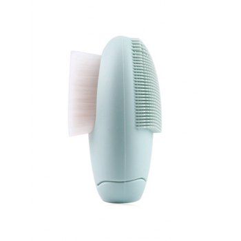 

Egg Shape Silicone Double Face Deep Cleansing Face Washer, Pale blue lily