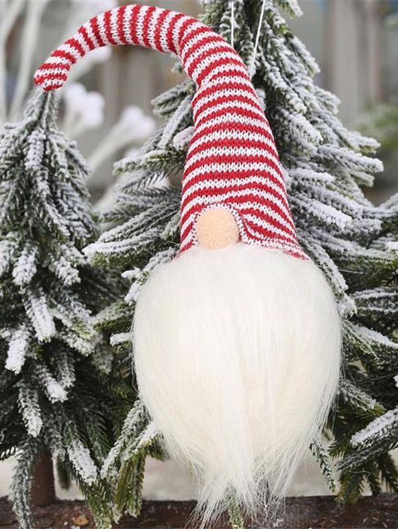 Jouet Peluche en Forme de Père Noël Lumineuse LED - Rouge 