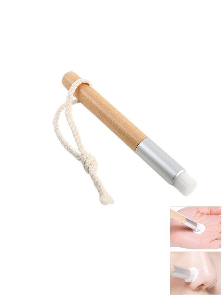 

Wooden Handle Pore Cleansing Nose Clean Brush, Brown sugar