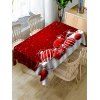 Nappe de Table Imperméable Boule de Noël Imprimée en Tissu - multicolor W60 X L102 INCH