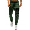 Number Eight Graphic Casual Jogger Pants - ARMY GREEN XL