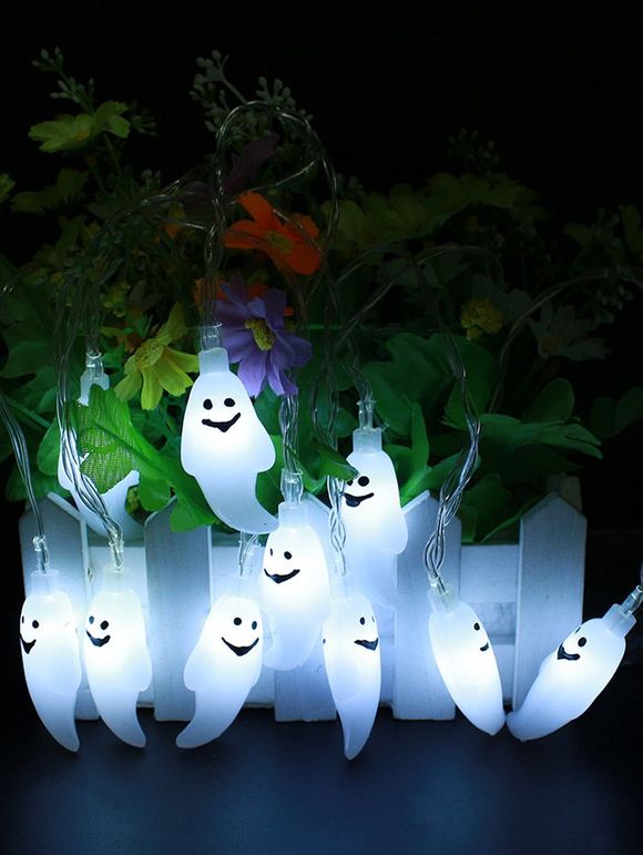 Lumière d'Halloween Fantôme Design - Blanc Froid 