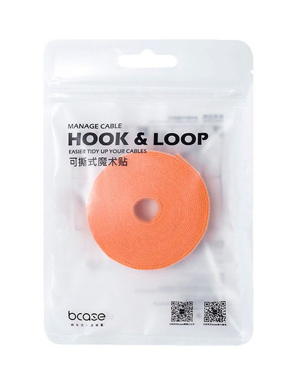 Crochet Câble de Données et Bande en Boucle - Orange 