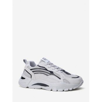 

Pinhole Panel Platform Dad Sneakers, White