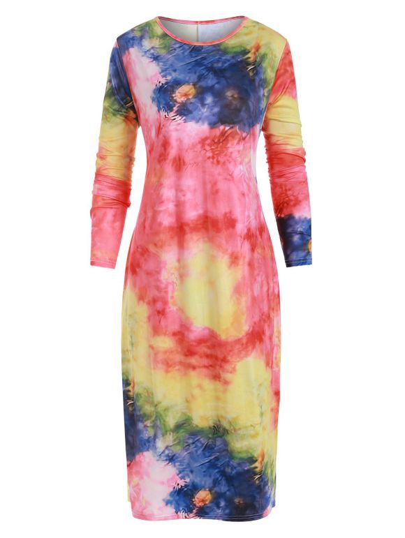 Robe Moulante Teintée Grande Taille - multicolor 3X