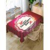 Table de Table Imperméable Motif de Saint-valentin en Tissu - multicolor W60 X L84 INCH