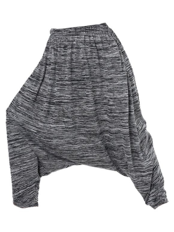 Pantalon Teinté Imprimé - Cendre gris M