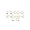 Ensemble de Bague Etoile Simple Horoscope 12 Pièces - Argent 