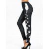 Legging Graphique Empreinte de Chat - Noir 2XL