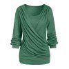 T-shirt Manches Longues à Col Rond - Vert Tortue de Mer XL