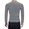 Brief Style Round Neck Sweater - GRAY M