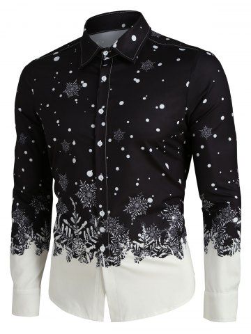 [41% OFF] 2019 Turn-Down Collar Floral Print Long Sleeve Men's Shirt In ...