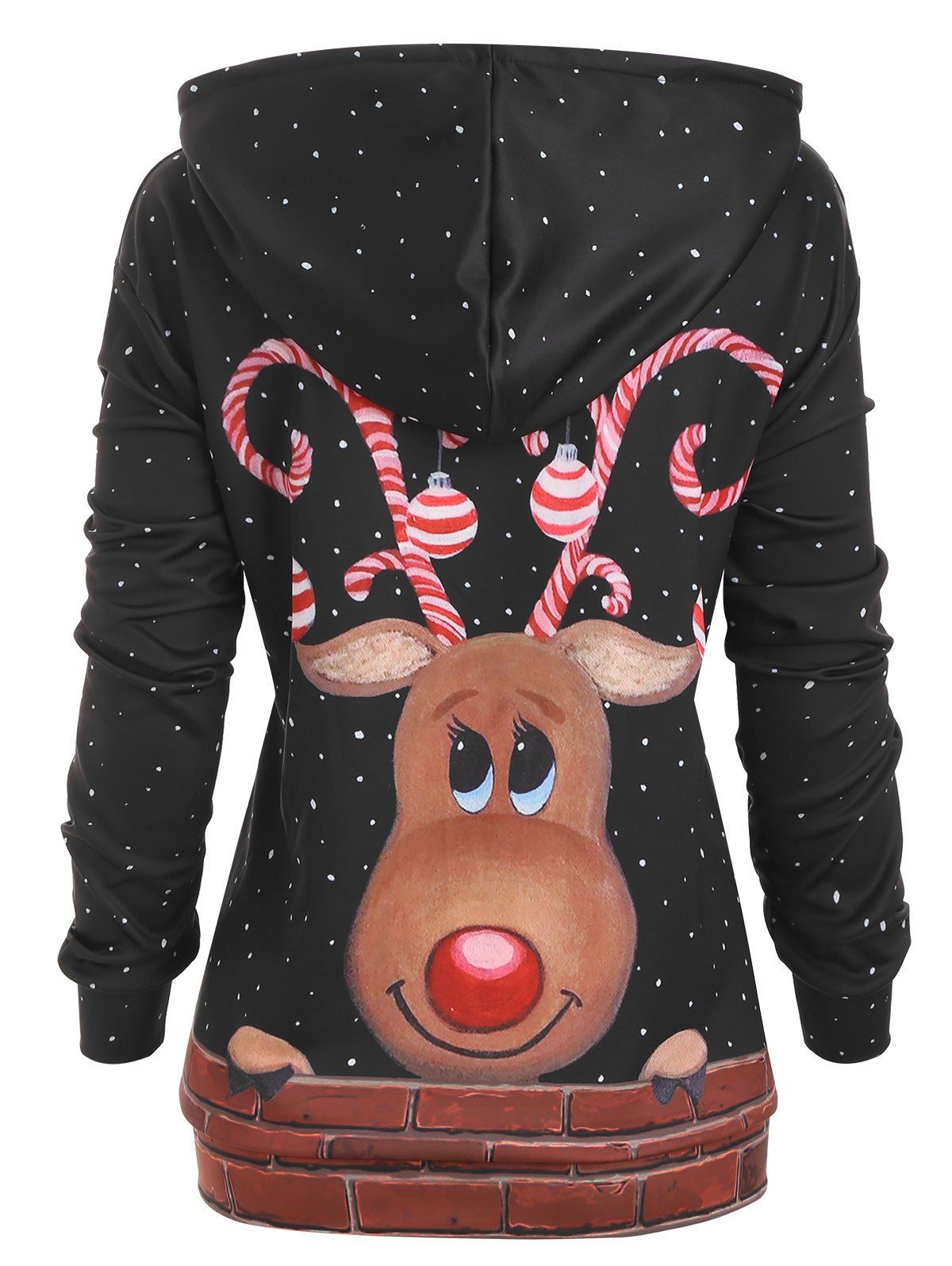 Reindeer christmas hoodie Clearance