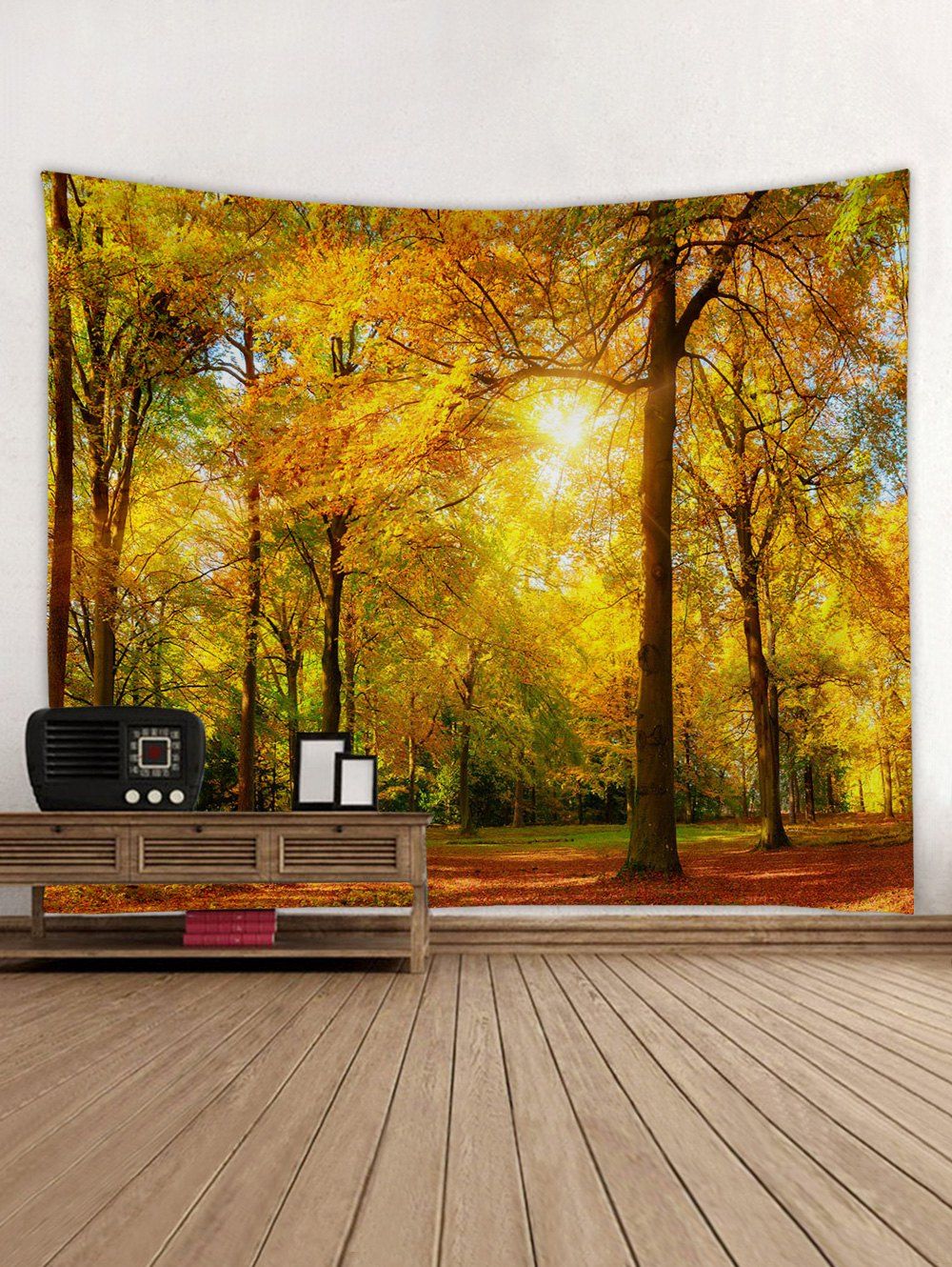 DressLily.com: Photo Gallery - Sunlight Maple Forest Print Tapestry ...