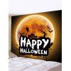Tapisserie d'Halloween Imperméable Lune Numérique Imprimée - multicolor W59 X L51 INCH