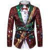 Chemise de Noël Boutonnée à Paillettes - multicolor 3XL