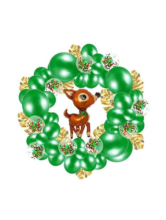 Ensemble de Ballon Décoration de Noël - Vert 