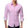 Chemise Ajustée Boutonée Camouflage Imprimé - Rose XL