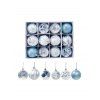 Ensemble de Boule Pendante Décoration pour Sapin de Noël 12 Pièces - Bleu Pastel 