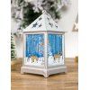 Lampe Décorative Sapin de Noël et Etoile Imprimés - Argent 