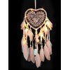 LED Light Handmade Heart Shape Feather Dream Catcher - ROSE 