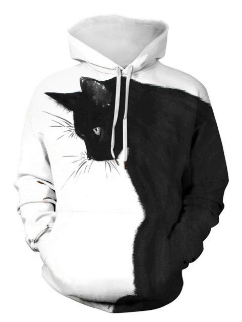 cat print hoodie