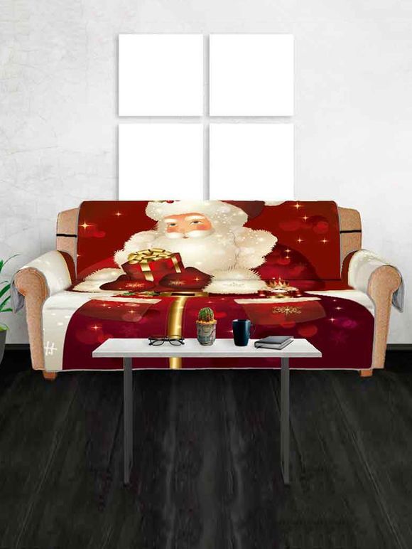 Housse de Canapé Père Noël Design - Rouge THREE SEATS