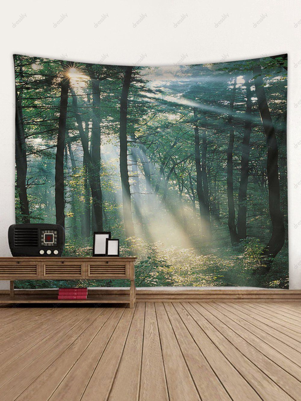 [33% OFF] 2021 Sunlit Forest Patterned Tapestry Wall Hanging Art ...