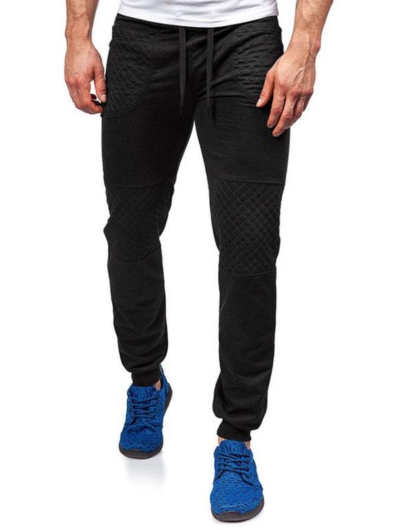 Pantalon de Jogging de Sport avec Poche Jointif - Noir 2XL
