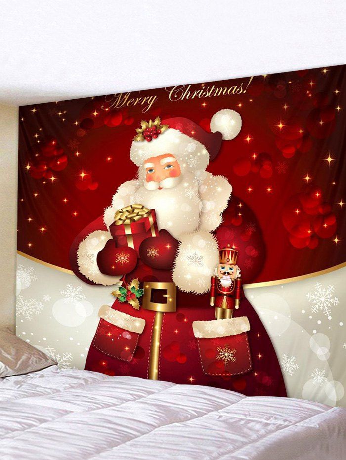 

Christmas Santa Claus Gift Print Tapestry Wall Hanging Art Decoration, Multi