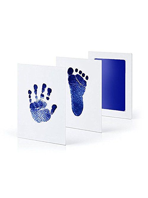 Empreinte d'Encre Pad Souvenirs pour Bébé - Bleu Myrtille 