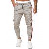 Pantalon de Jogging Rayé à Carreaux Imprimés - multicolor C XL