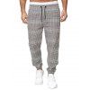Pantalon de Jogging Rayé à Carreaux Imprimés - multicolor E L